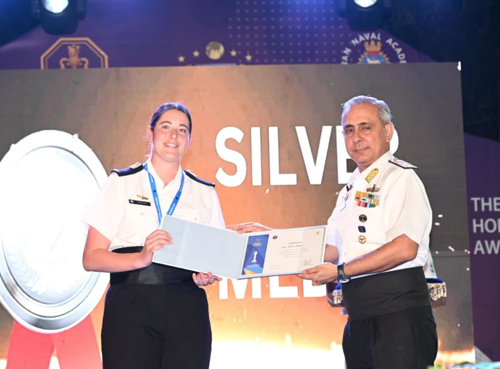 Officer Getting Award