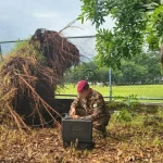 Officer Restoring Connectivity