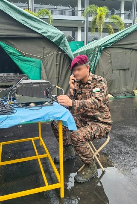 Officer Trying to Restore Connectivity