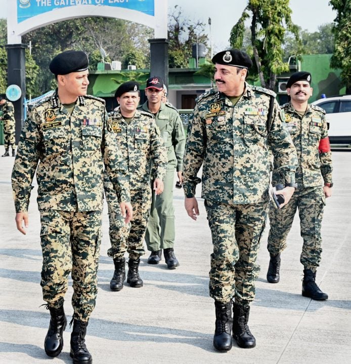 Officers Having Discussion