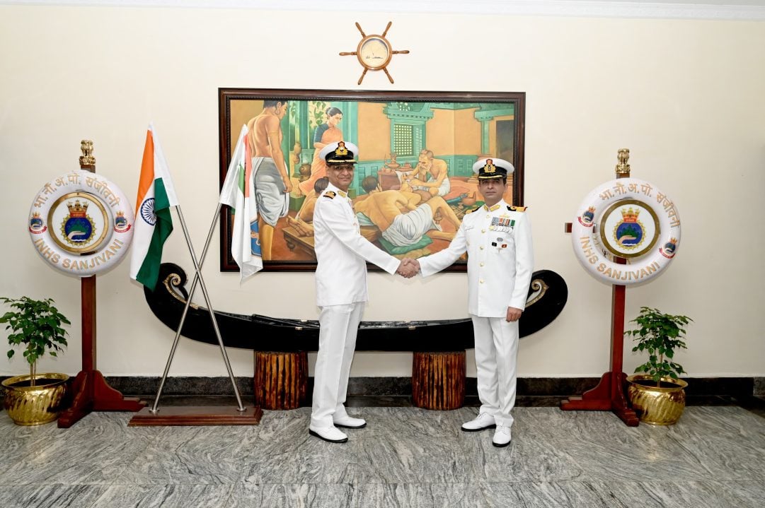 Officers Shaking Hands