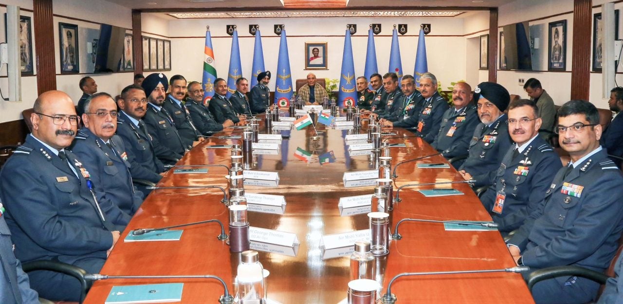 Officers at Air Force Commanders Conclave