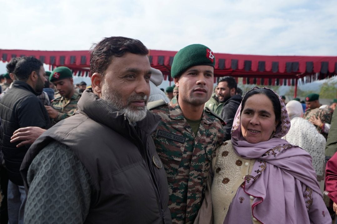 Parents with Soldier Son