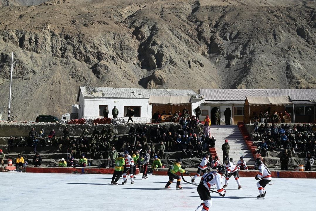 Players Playing Ice Hockey