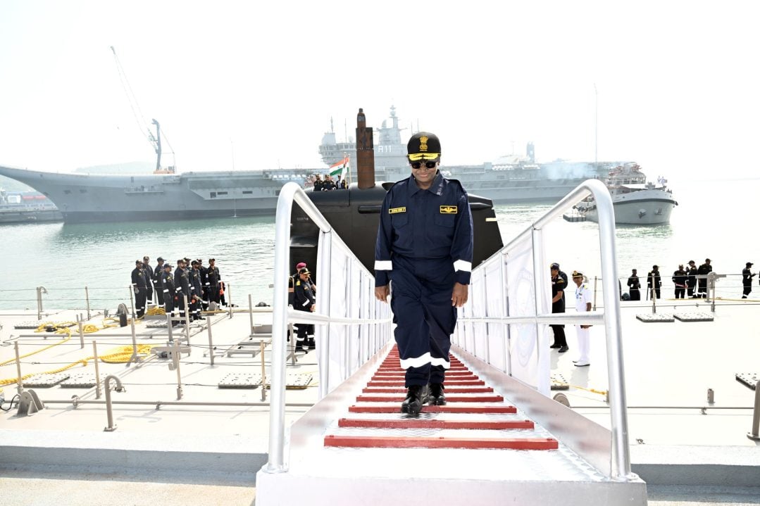 President Murmu at INS Vaghsheer