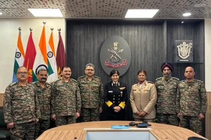 Surg VAdm Arti Sarin with Officers
