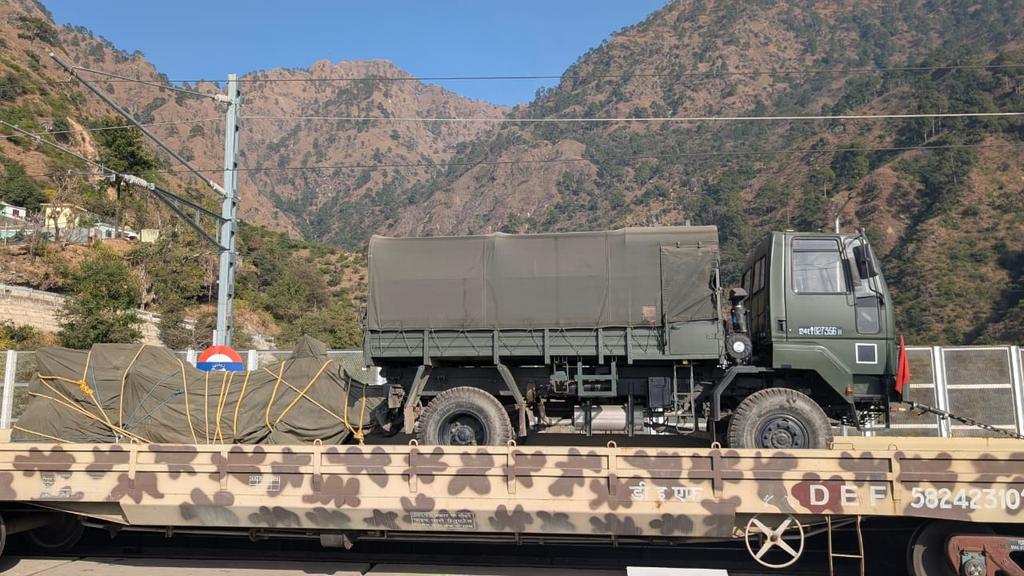 Truck Getting Transported