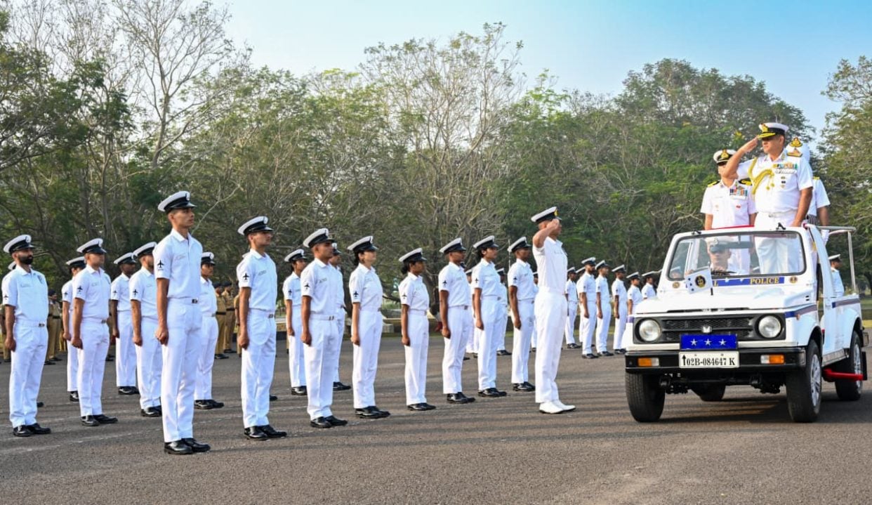 Vice Admiral Bhalla at Ceremony