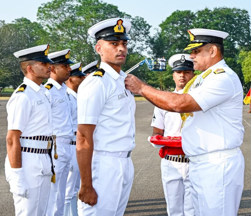 Vice Admiral Bhalla with Cadets