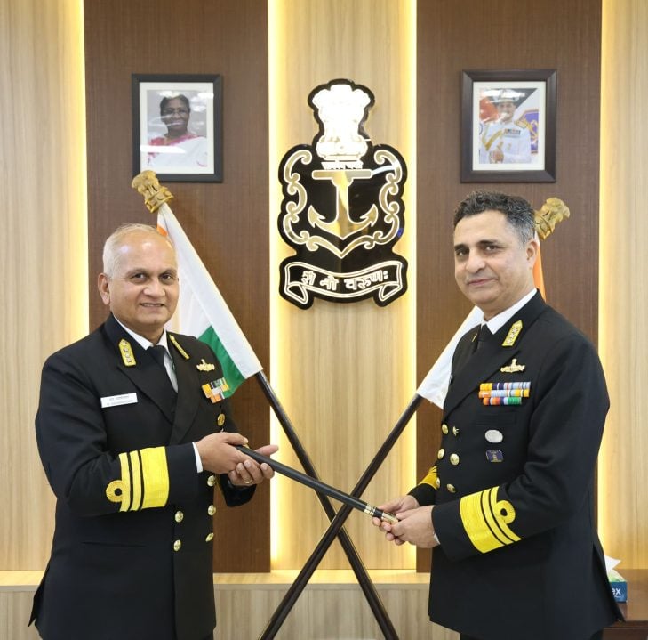 Vice Admiral Sandhu Taking Over the Baton