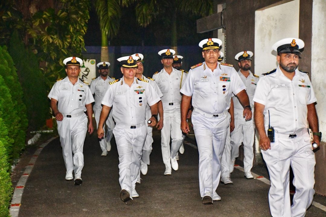Vice Admiral Sanjay Bhalla and Other Officers