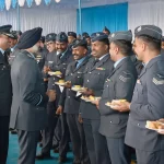 Air Chief Marshal AP Singh with Officers