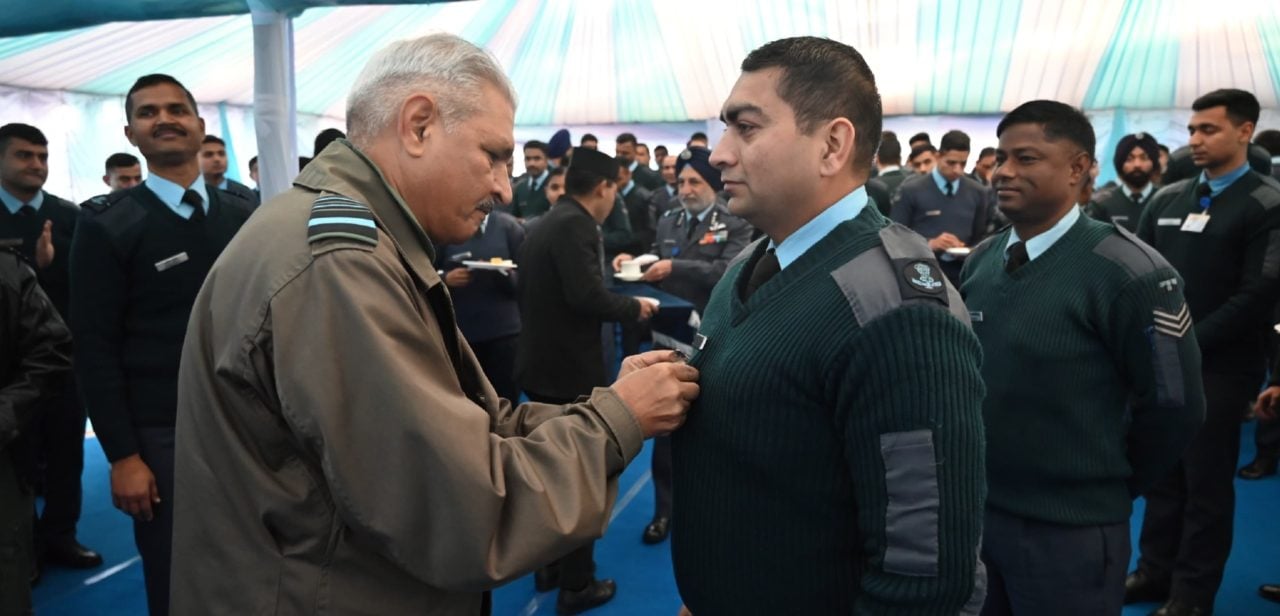 Air Marshal Surat Singh Commending