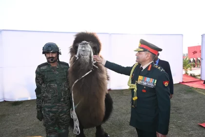 Army Chief General Upendra Dwivedi Honors Animal Warriors for Exceptional Service in Harsh Terrains