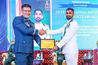 Commander Akhil Nair Getting Award