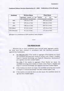 CDS 1 2025 Official Cut Off Marks For IMA, INA, AFA and OTA