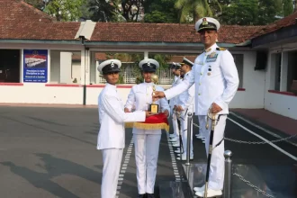 Female Agniveer Getting Award