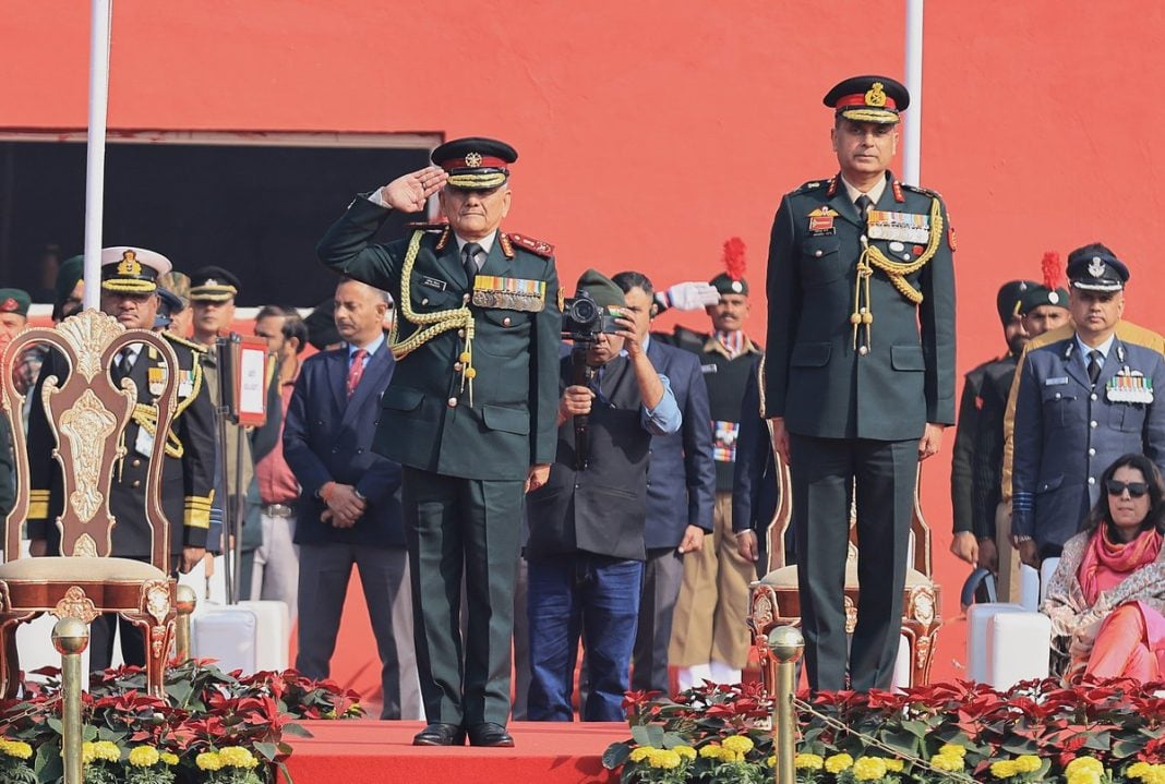 Gen Anil Chauhan Saluting