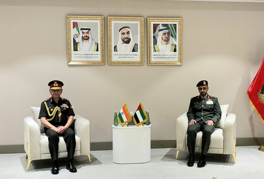 General Upendra Dwivedi and Maj Gen Hallami