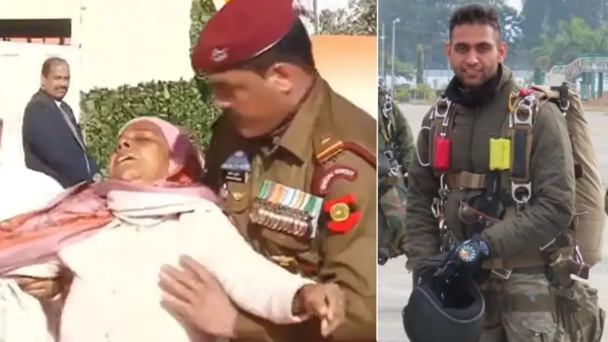 Lance Naik Pradeep Kumar and His Mother