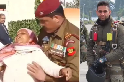 Lance Naik Pradeep Kumar and His Mother