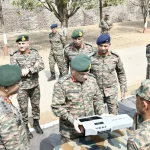 Lt Gen Arvind Chauhan Reviewing