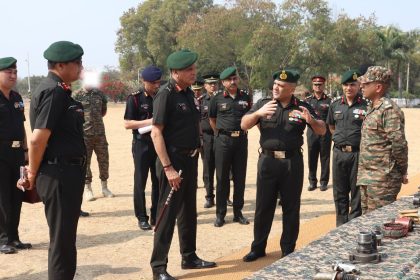 Lt Gen Dhiraj Seth Reviewing 1