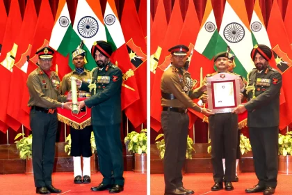 Lt Gen Manjinder Singh Giving Awards
