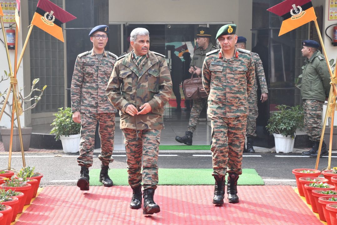 Lt Gen Manoj Kumar Katiyar Having Discussions