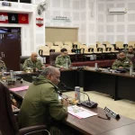 Lt Gen Pratik Sharma Chairing Meeting