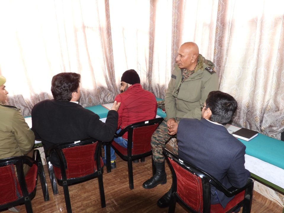 Lt Gen Sharma Having Discussions