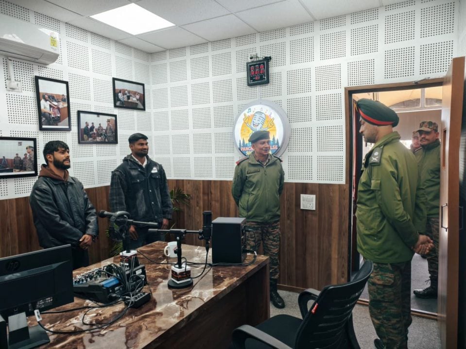 Maj Gen IS Gill at Radio Station