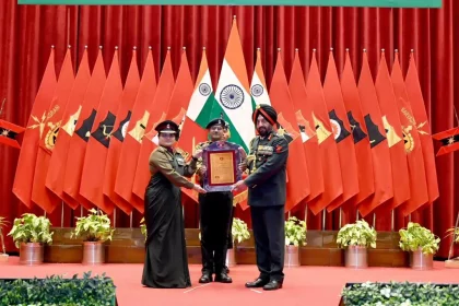 Officer Getting Award