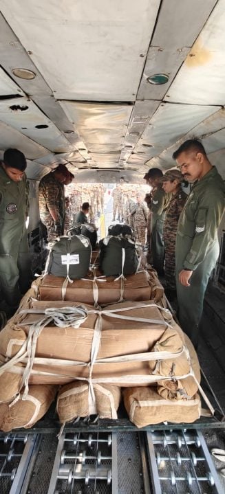 Officers inside Plane