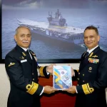 Rear Admiral Hota Taking Over the Charge