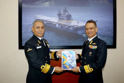 Rear Admiral Hota Taking Over the Charge