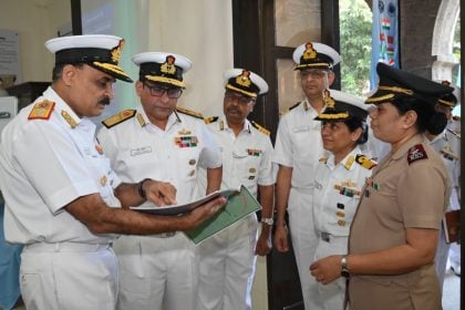 Vice Admiral Sameer Saxena Reviewing 2