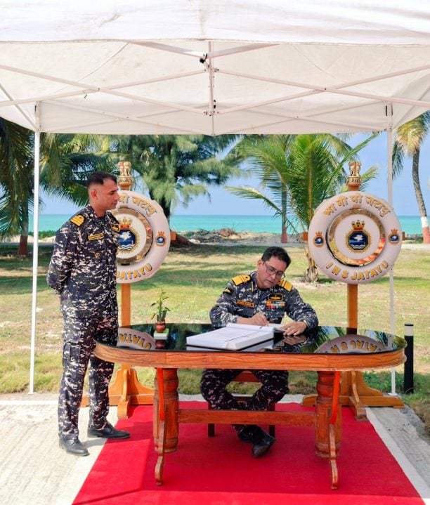 Vice Admiral Sameer Saxena Signing