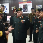 Vice Admiral Sanjay Vatsyan with Officers