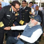 Admiral DK Tripathi Shaking Hands