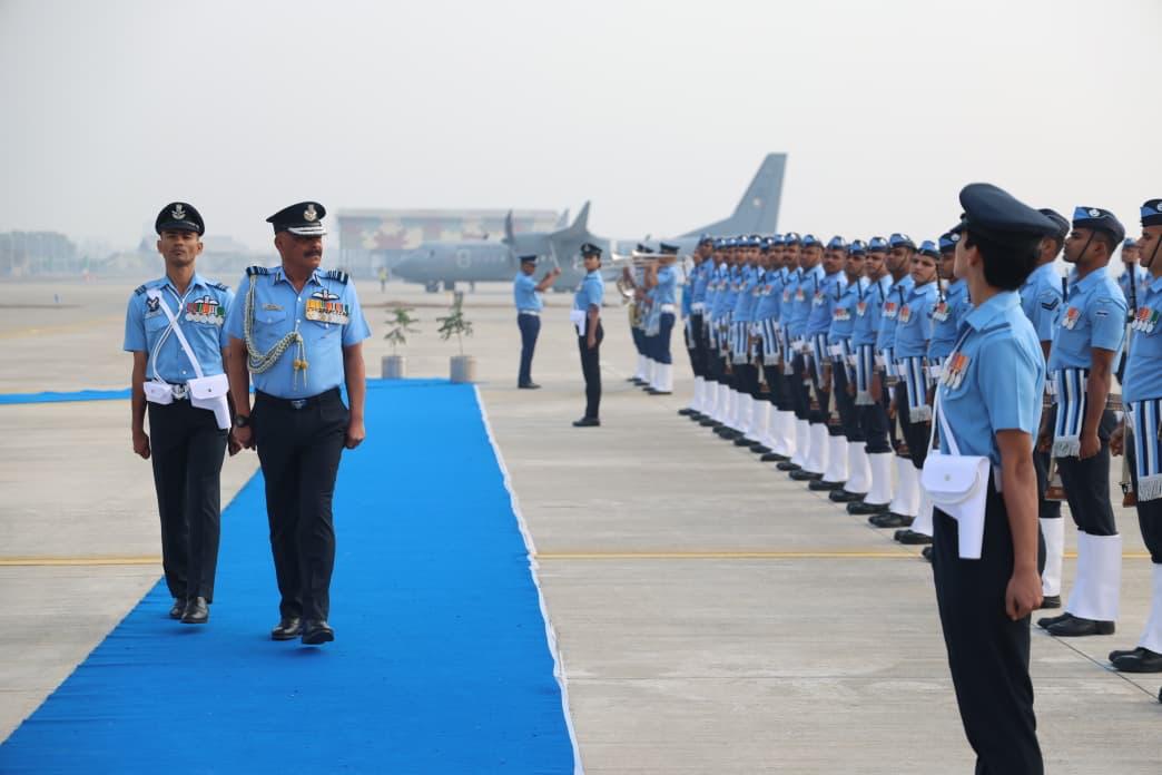 Air Marshal Jeetendra Mishra at Ceremony