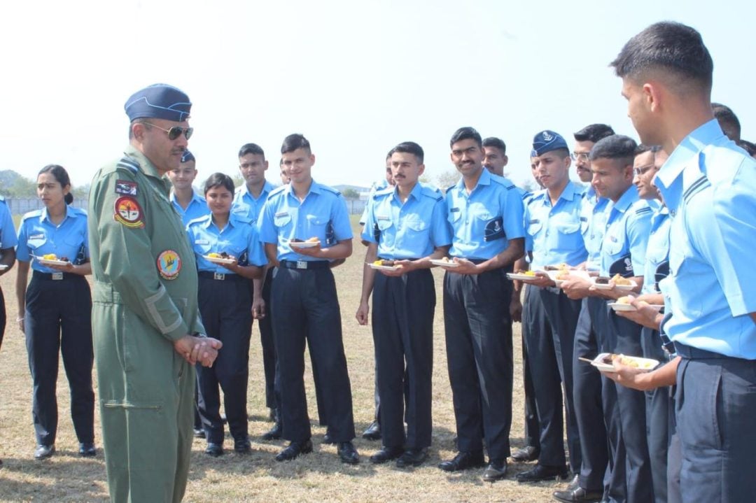 Air Marshal Manikantan Interacting