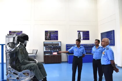 Air Marshal S Shrinivas Reviewing
