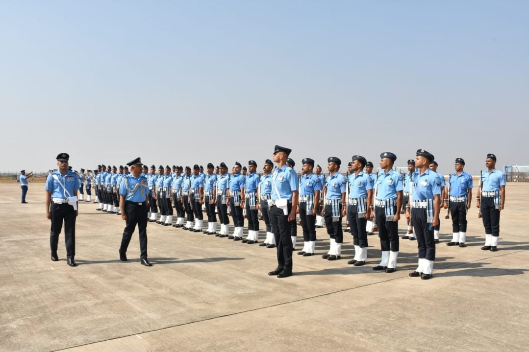 Air Marshal S Shrinivas Shaking at Ceremony