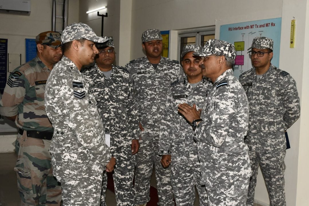 Air Vice Marshal Ratnesh Gupta Interacting