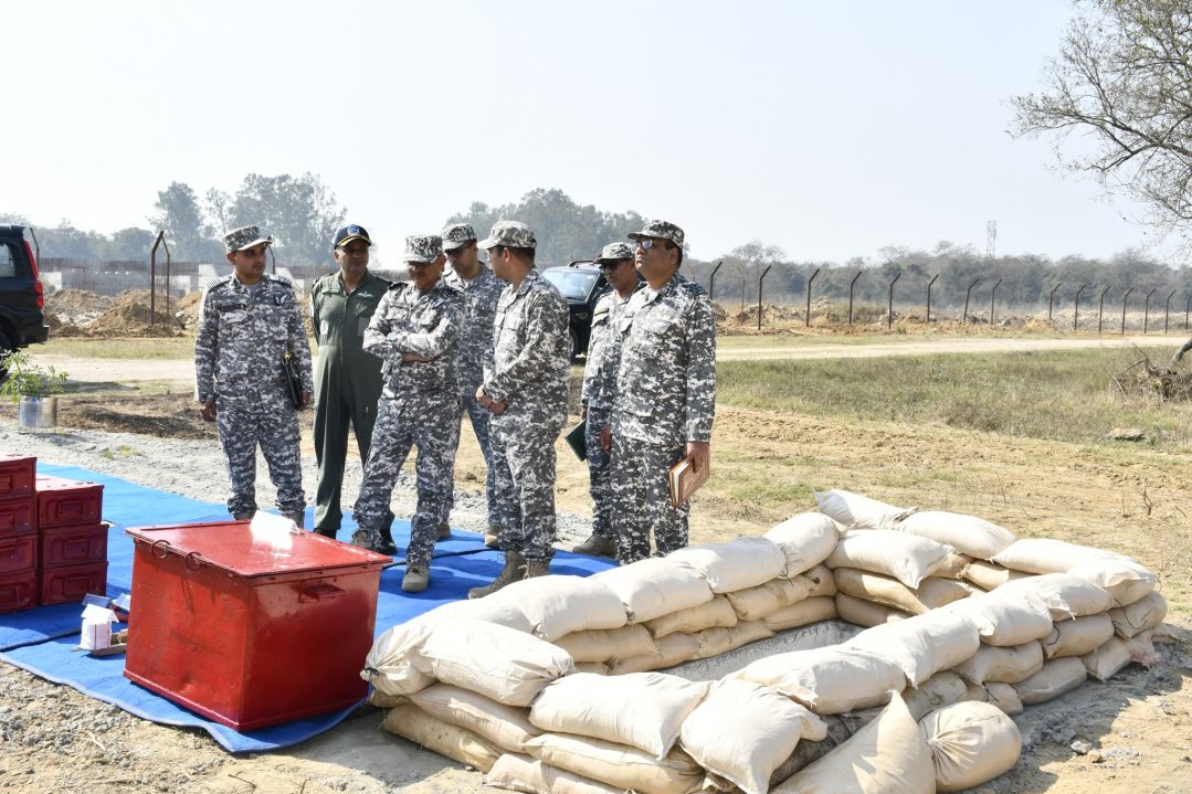 Air Vice Marshal Ratnesh Gupta Reviewing