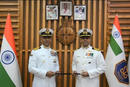 Captain Chandra Shekhar Agan Taking Over the Baton