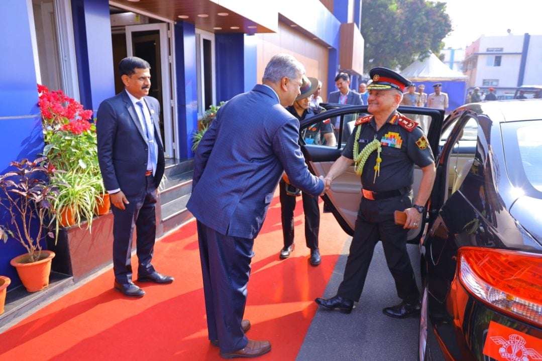 Gen Anil Chauhan Shaking Hands