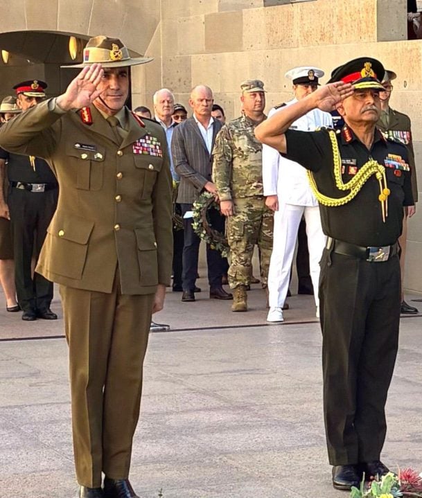 Gen Dwivedi Saluting