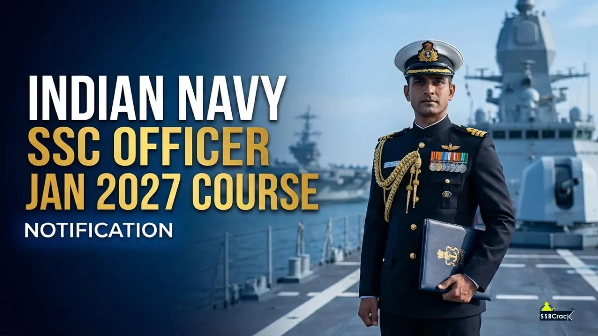 Indian Navy SSC Officer Notification for Jan 2027 Course